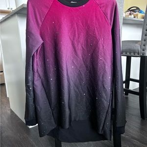NWOT Ultracor Galaxia crewneck pullover with Swarvski Crystals size medium